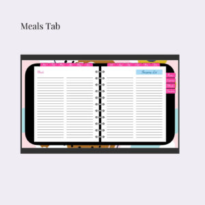 Undated Digital Planner meals tab (1)