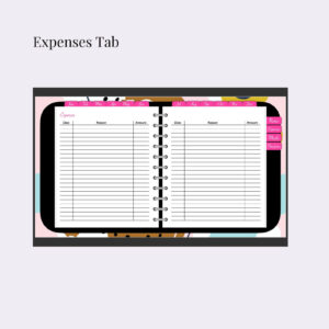 Undated Digital Planner expenses tab (1)